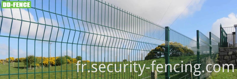 Métal PVC galvanisé de haute qualité recouvert 3d V Fending Welded Curvy Wire Mesh Panel Fence for Garden Farm